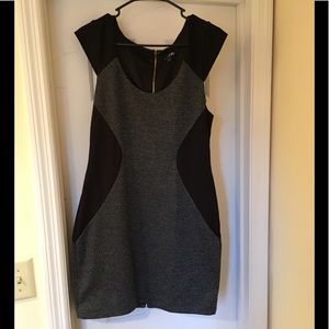 Express black and gray dress